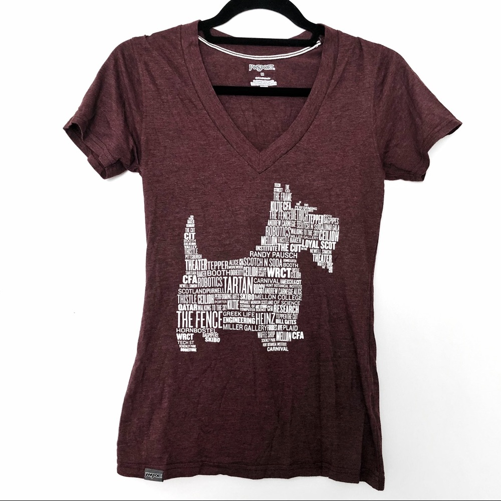 Jansport Carnegie Mellon Scotty Tee Shirt - Size M